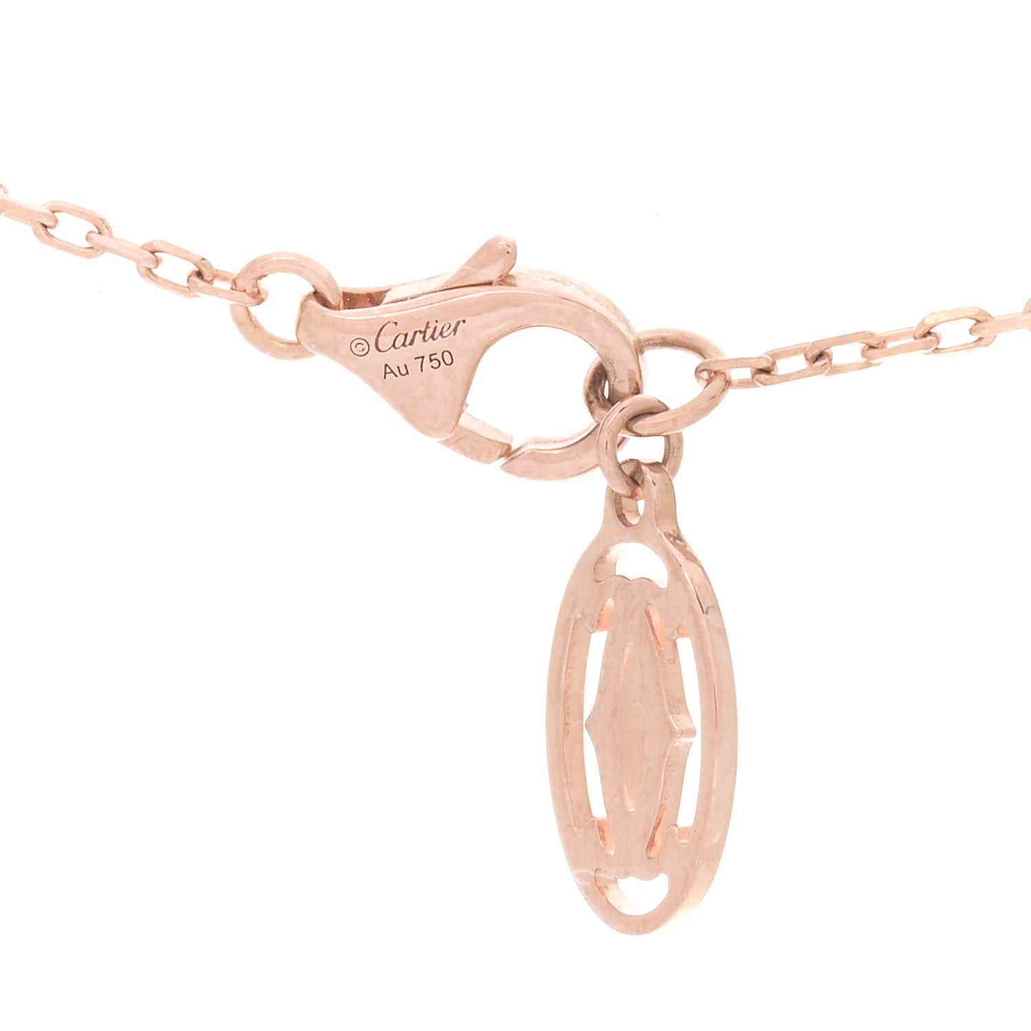 Cartier 18K Pink Gold Diamond SM D'Amour Pendant Necklace 5 of 7