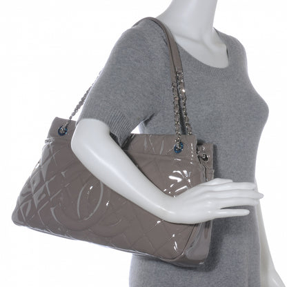Chanel Patent Timeless CC Tote Light Grey 2 of 7