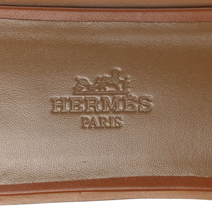 Hermes Box Calfskin Oran Sandals 39.5 Gold 7 of 8