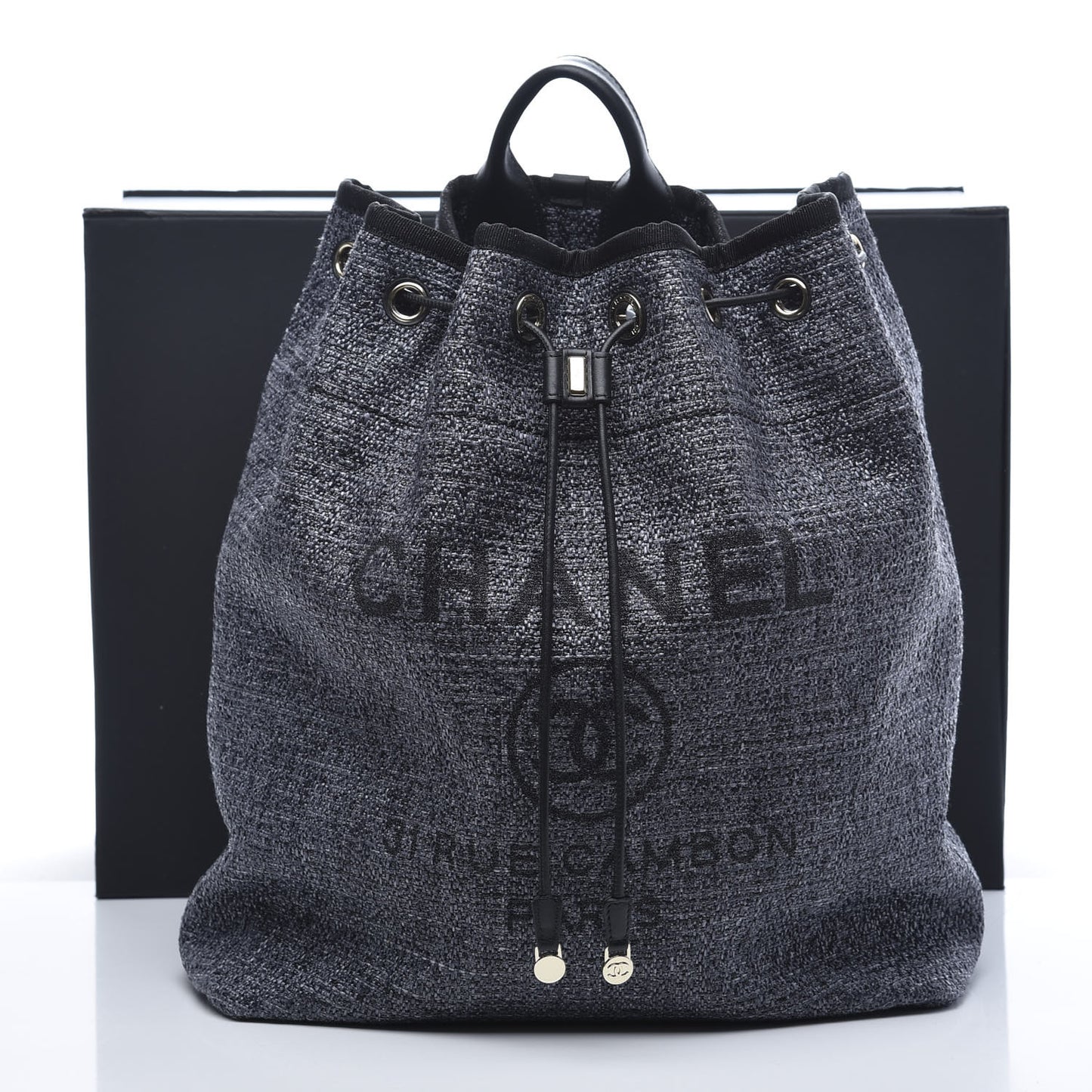 Canvas Medium Deauville Backpack Blue