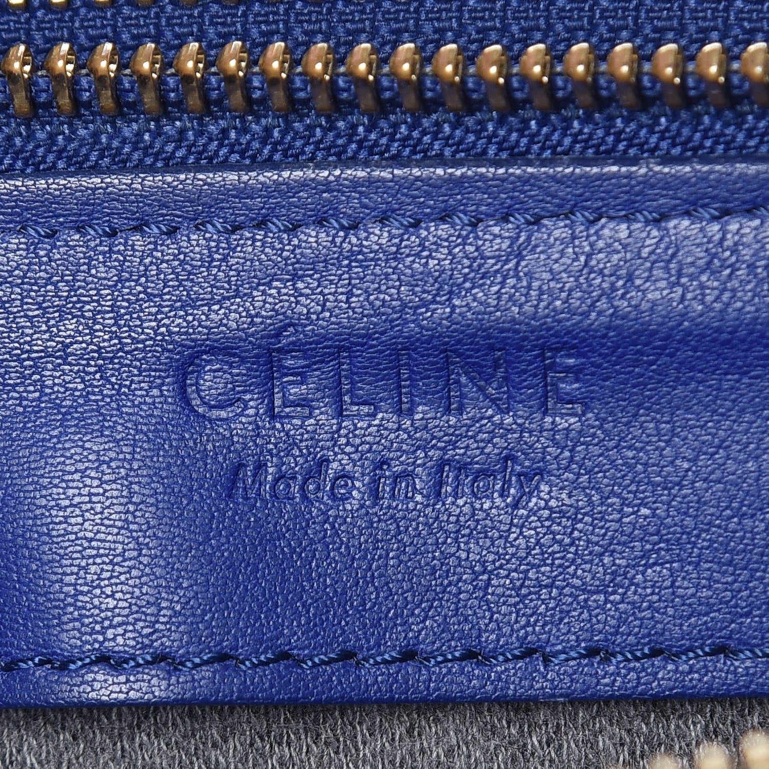 Celine Lambskin Small Trio Crossbody Bag Electric Blue 8 of 12