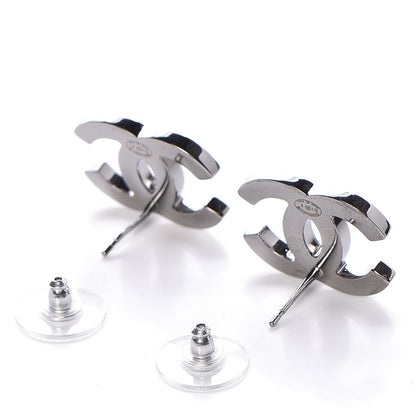 Chanel Ruthenium Crystal CC Earrings 3 of 5