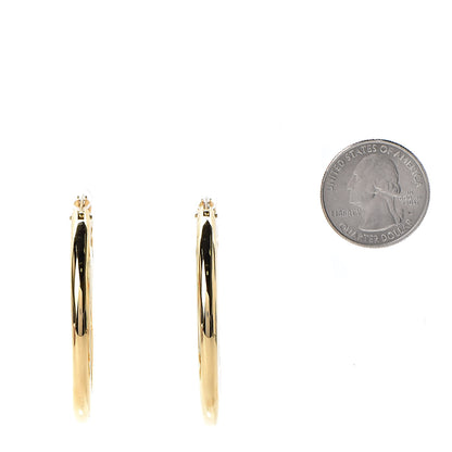 Louis Vuitton Metal Louise Hoop Earrings Gold 2 of 5