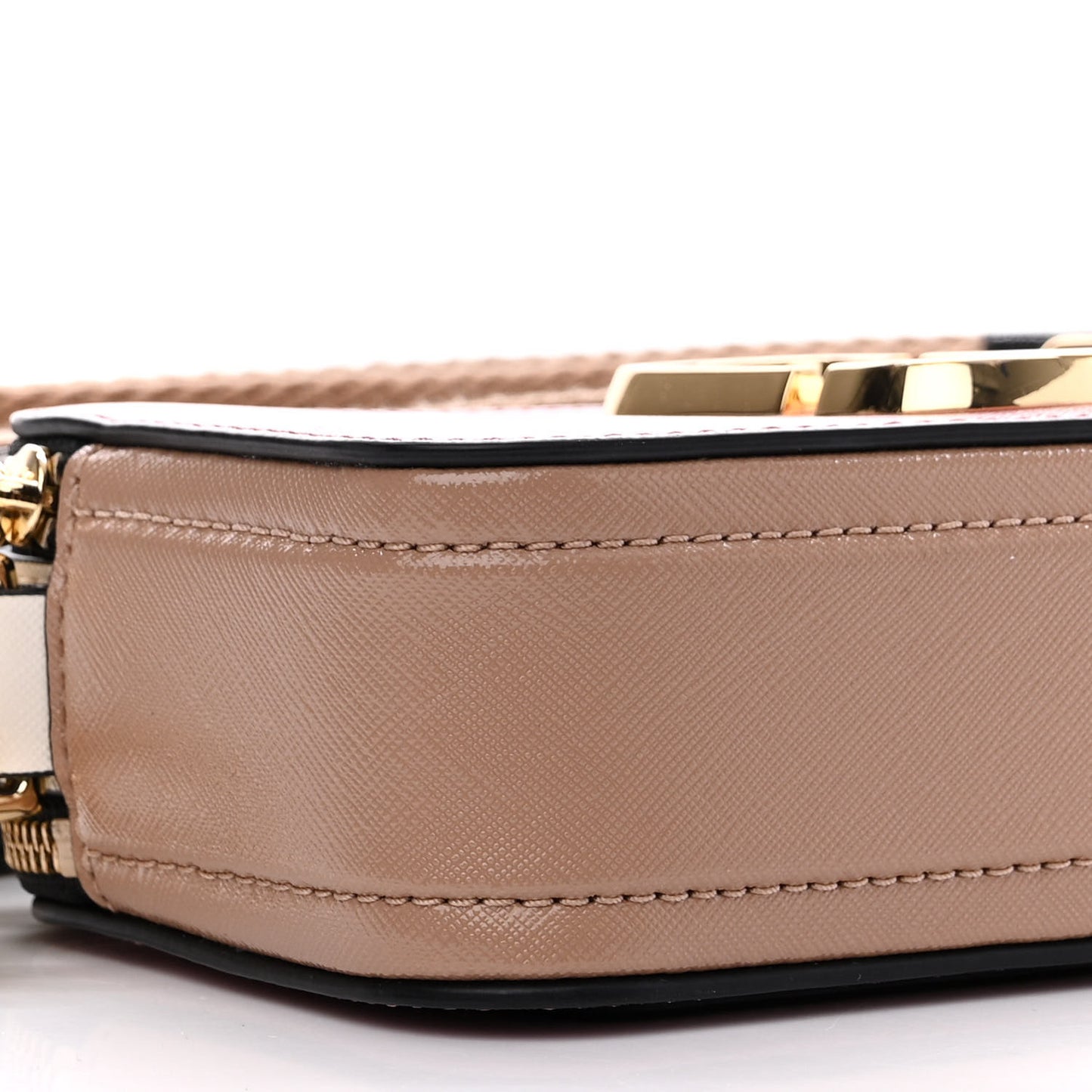 Saffiano Small Snapshot Camera Bag Pink Multicolor