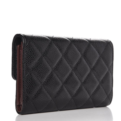 Chanel Caviar Quilted Medium Flap Wallet Black 4 of 9