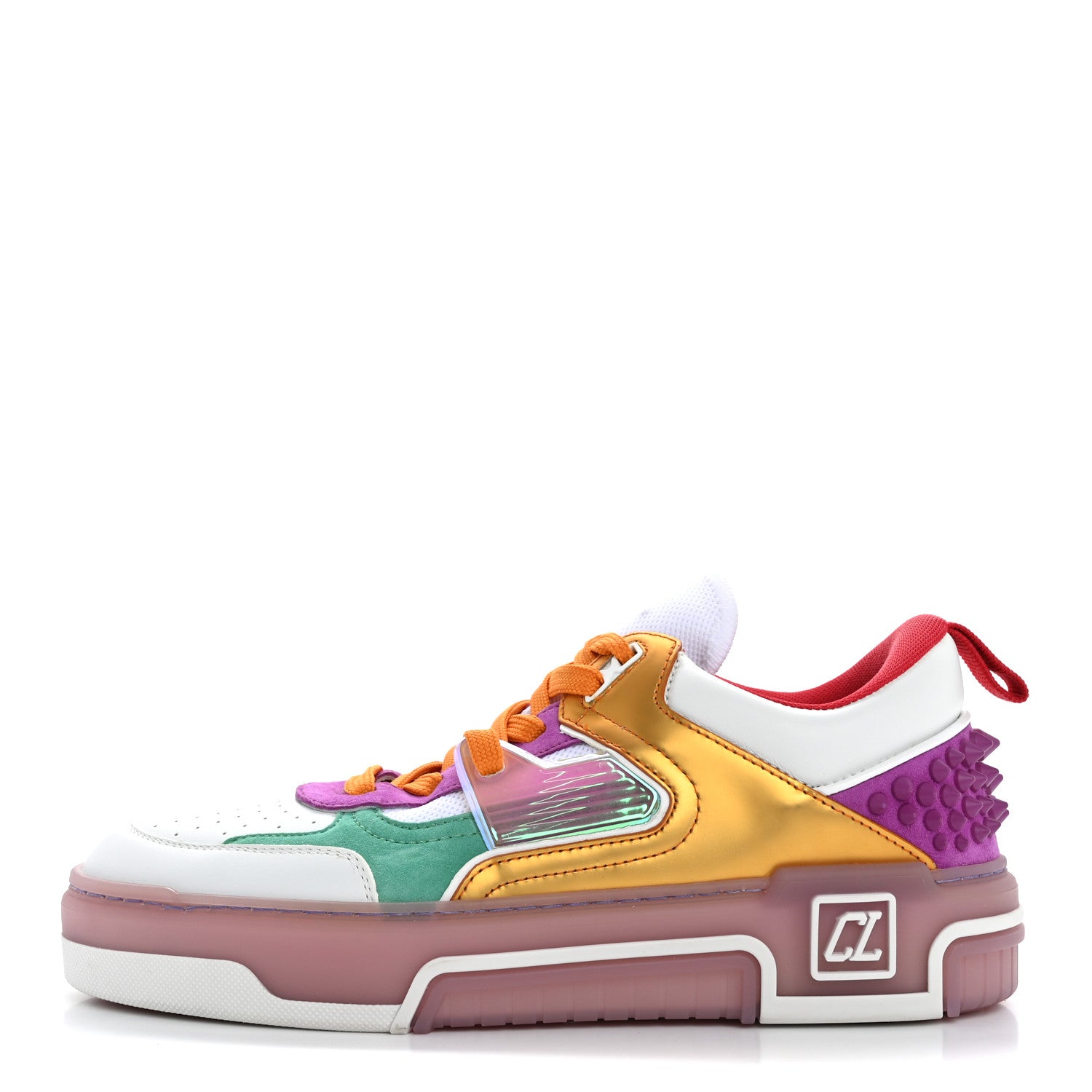 Christian Louboutin Calfskin Suede Spike Astroloubi Donna Low Top Sneakers 40.5 Kismet Supernova 1 of 12