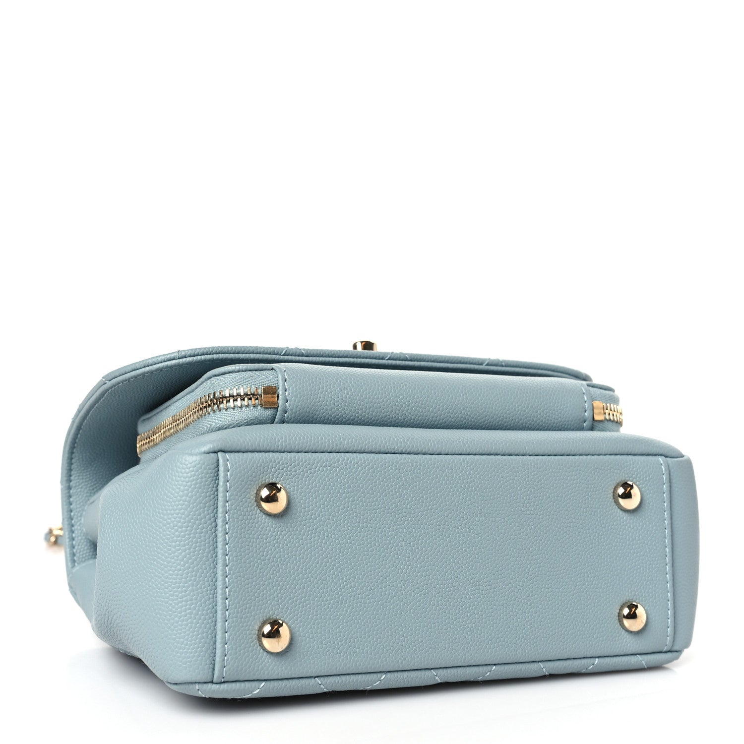 Chanel Caviar Quilted Small Business Affinity Flap Light Blue 3 of 9
