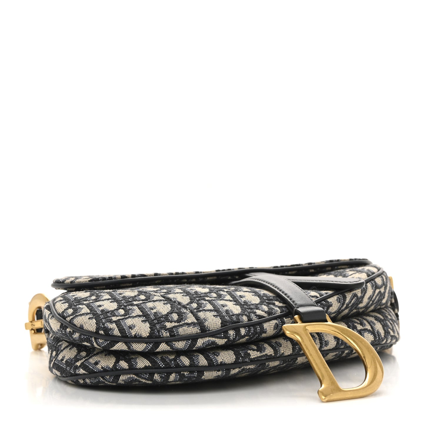 Oblique Saddle Bag With Strap Blue
