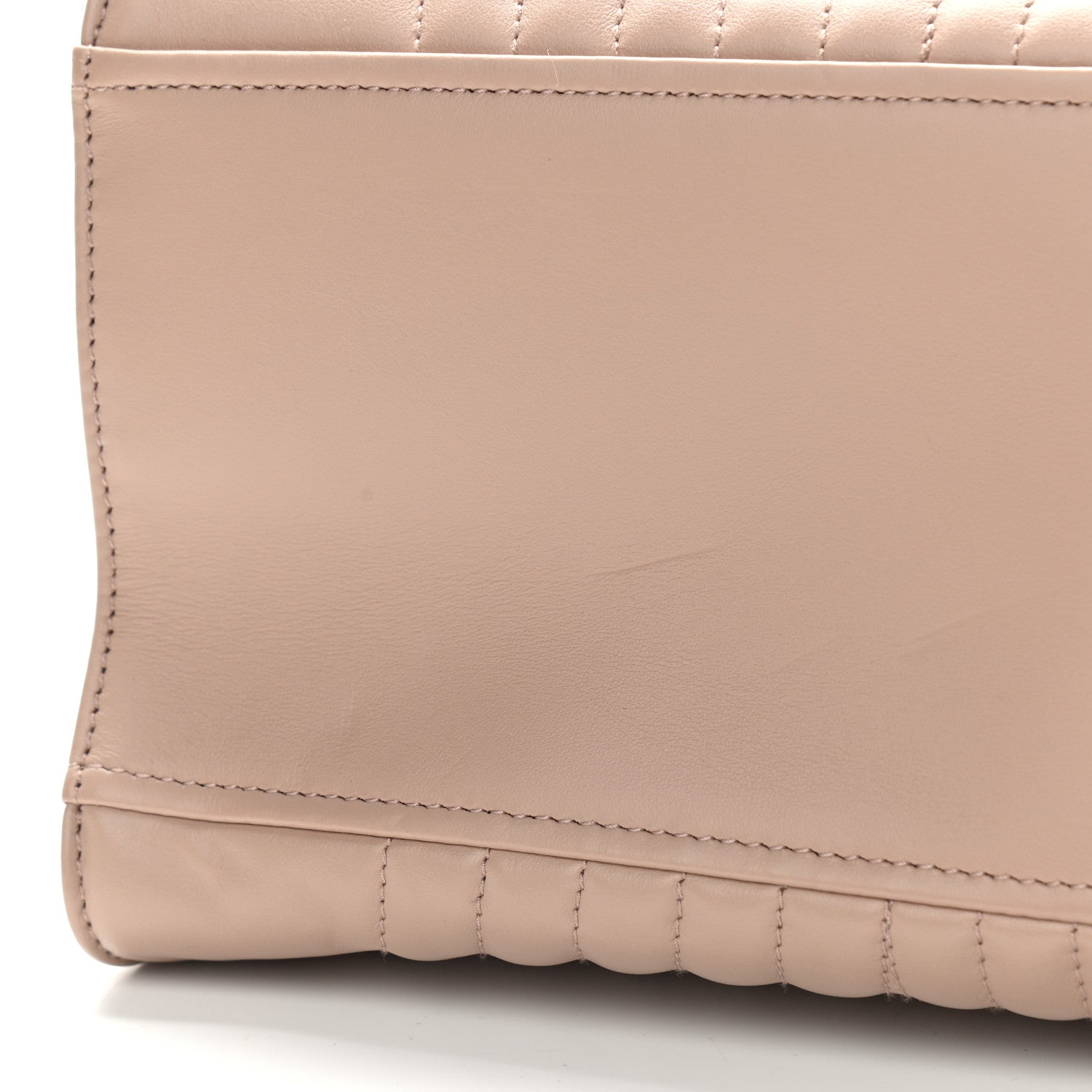 Prada Soft Calfskin Impunture Diagramme Tote Cipria 7 of 10