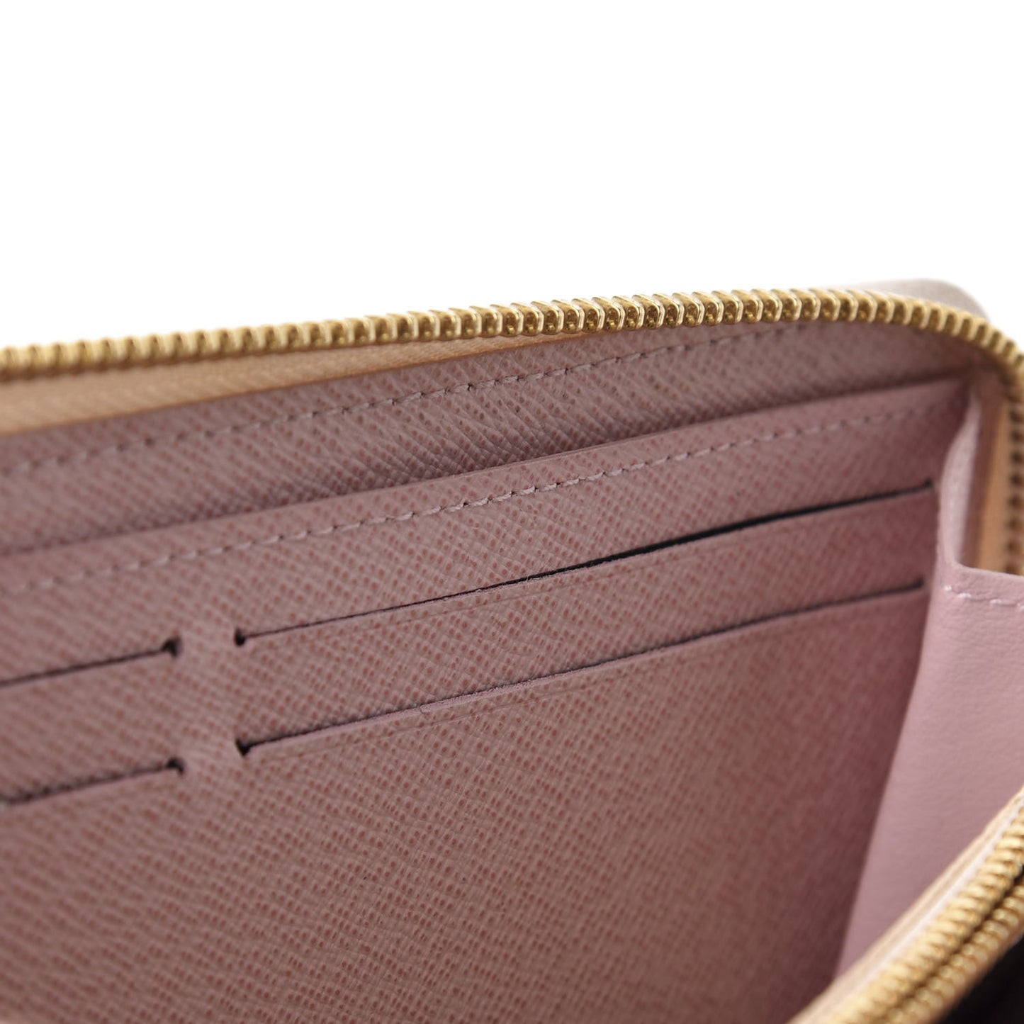Damier Azur Clemence Wallet Rose Ballerine