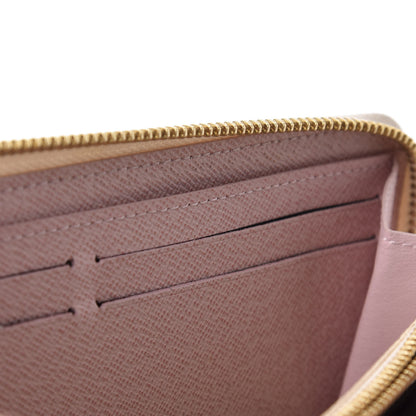Louis Vuitton Damier Azur Clemence Wallet Rose Ballerine 15 of 16