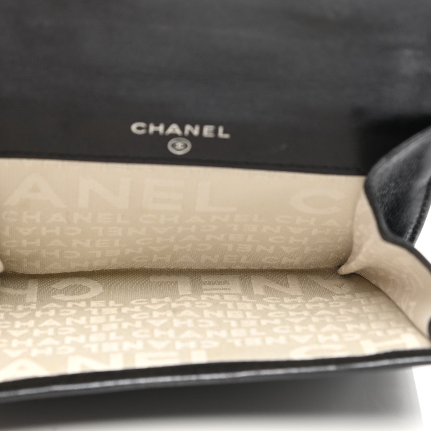 Chanel Metallic Lambskin Precious Symbols French Wallet Dark Silver 6 of 12