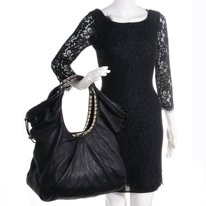 Jimmy Choo Grained Nappa Large Sylvia Bag Black 2 of 7
