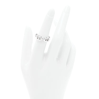 Hermes Sterling Silver PM Chaine d'Ancre Enchainee Band Ring 52 6 2 of 4