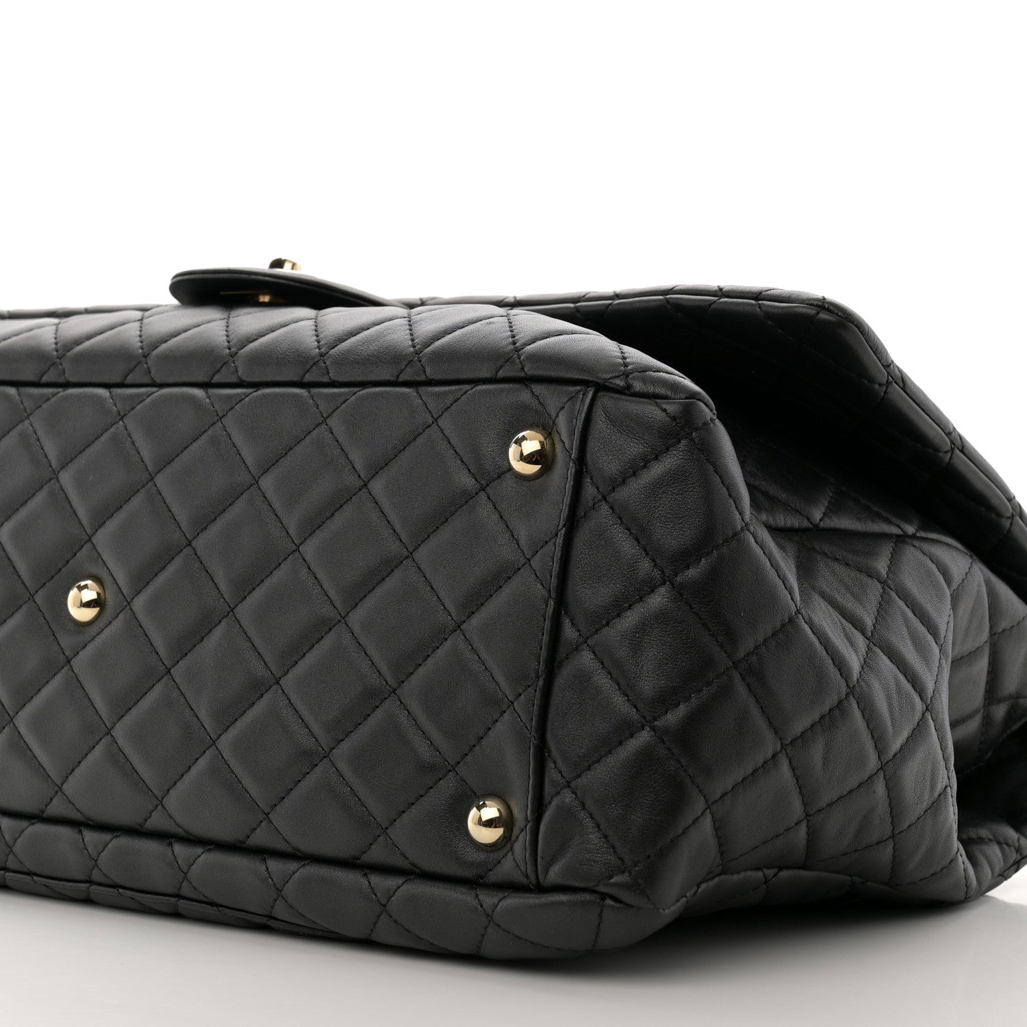 Chanel Calfskin Quilted XXL Travel Flap Bag Black 11 of 11
