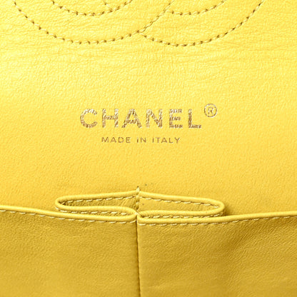 Chanel Lambskin Quilted Medium Double Flap Yellow 7 of 10