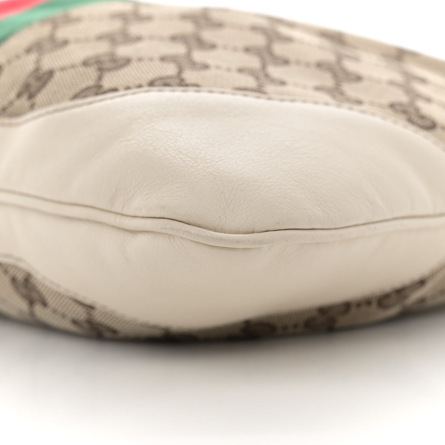 Monogram Web Jackie O Bouvier Hobo White