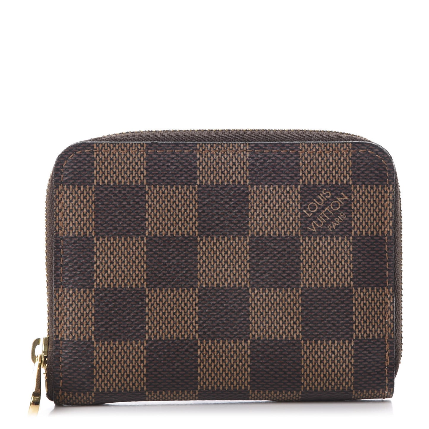 Damier Ebene Zippy Coin Purse Rose Ballerine