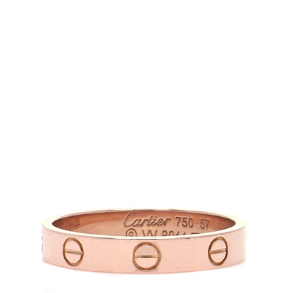 Cartier 18K Pink Gold 3.5mm LOVE Wedding Band Ring 57 8 2 of 13