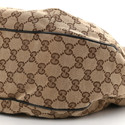 Gucci Monogram Large New Ladies Web Hobo Dark Brown 11 of 17
