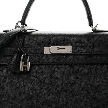 Hermes Epsom Kelly Sellier 35 Black 7 of 9