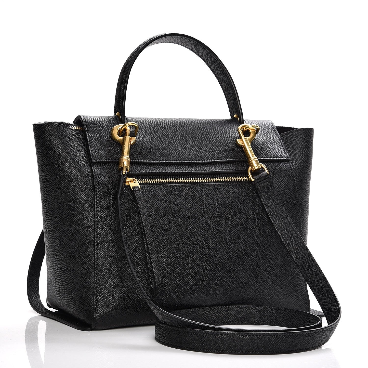 Celine Grained Calfskin Micro Belt Bag Black 4 of 9