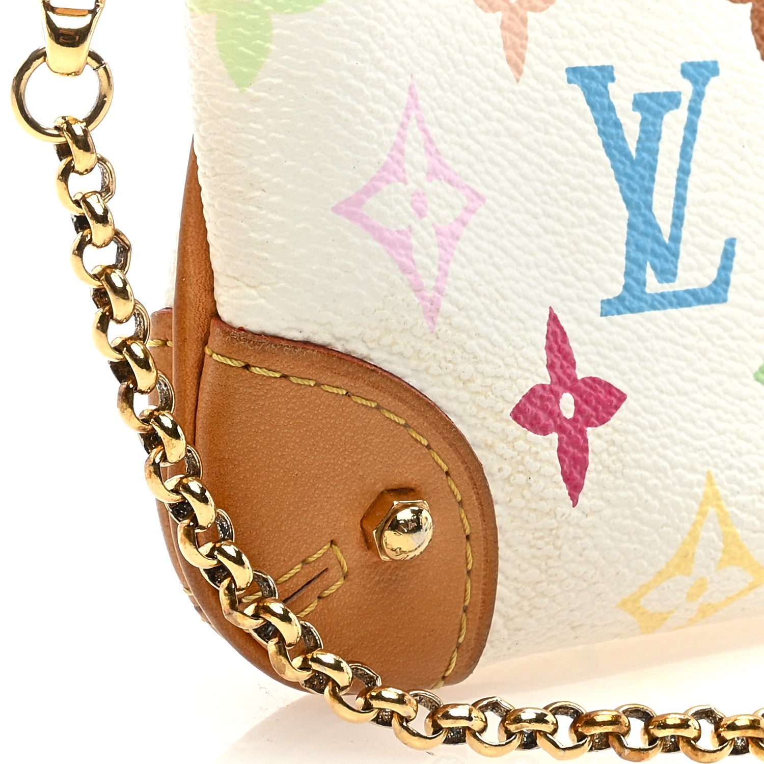 Louis Vuitton LOUIS VUITTON Monogram Multicolor Pochette Milla MM White 11 of 11