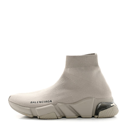 Balenciaga Technical 3D Recycled Knit Clear Sole Womens Speed Sneakers 36 Light Brown 1 of 13