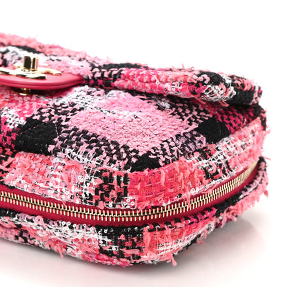 Chanel Tweed Large Tote Flap Pink Black 7 of 17