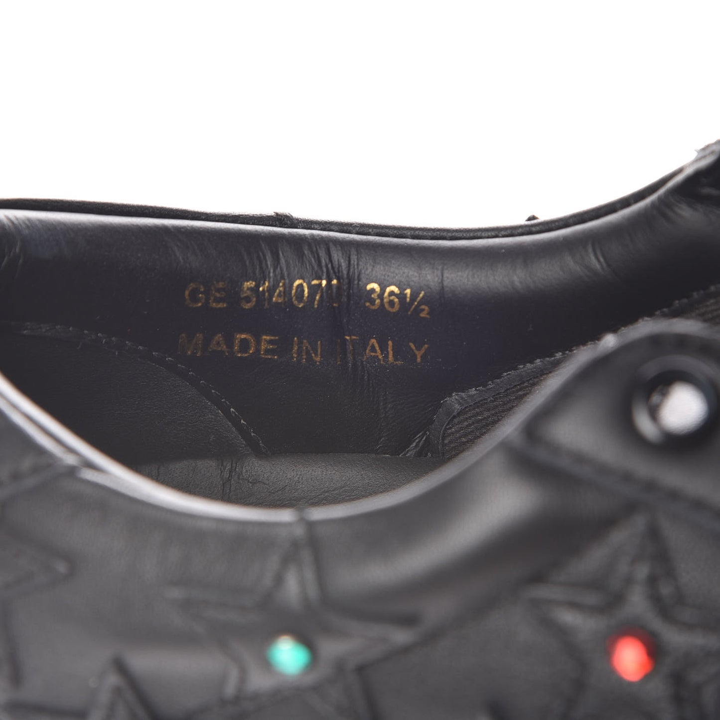 Nappa Star Court Classic Sneakers 36.5 Black