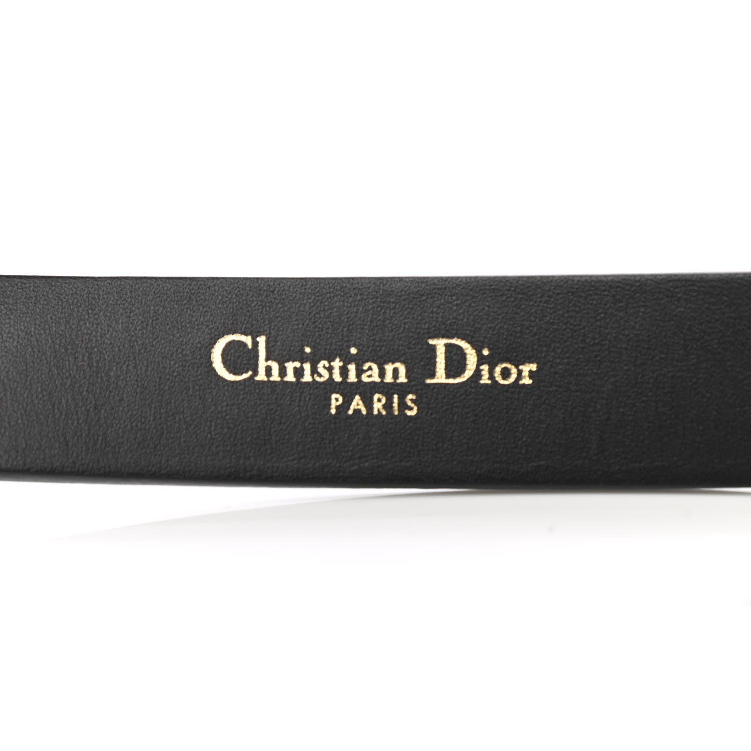 Christian Dior Calfskin Saddle Belt 80 Black 3 of 6
