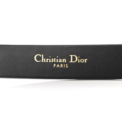 Christian Dior Calfskin Saddle Belt 80 Black 3 of 6