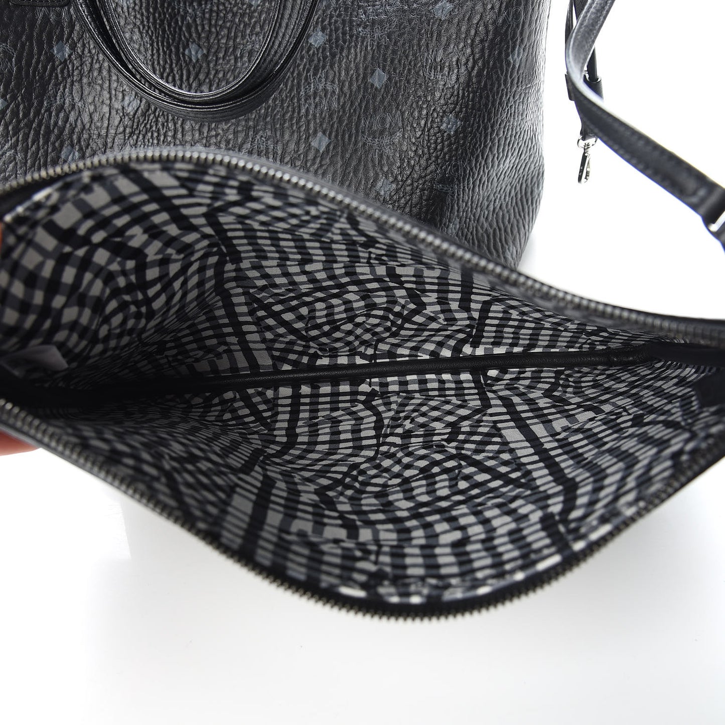 Visetos Medium Liz Reversible Shopper Tote Black