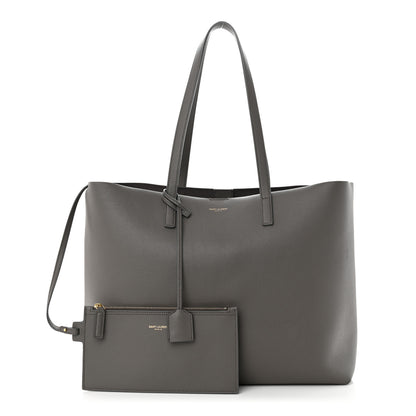 Saint Laurent Calfskin Large Shopping Tote Asphalt 1 of 16