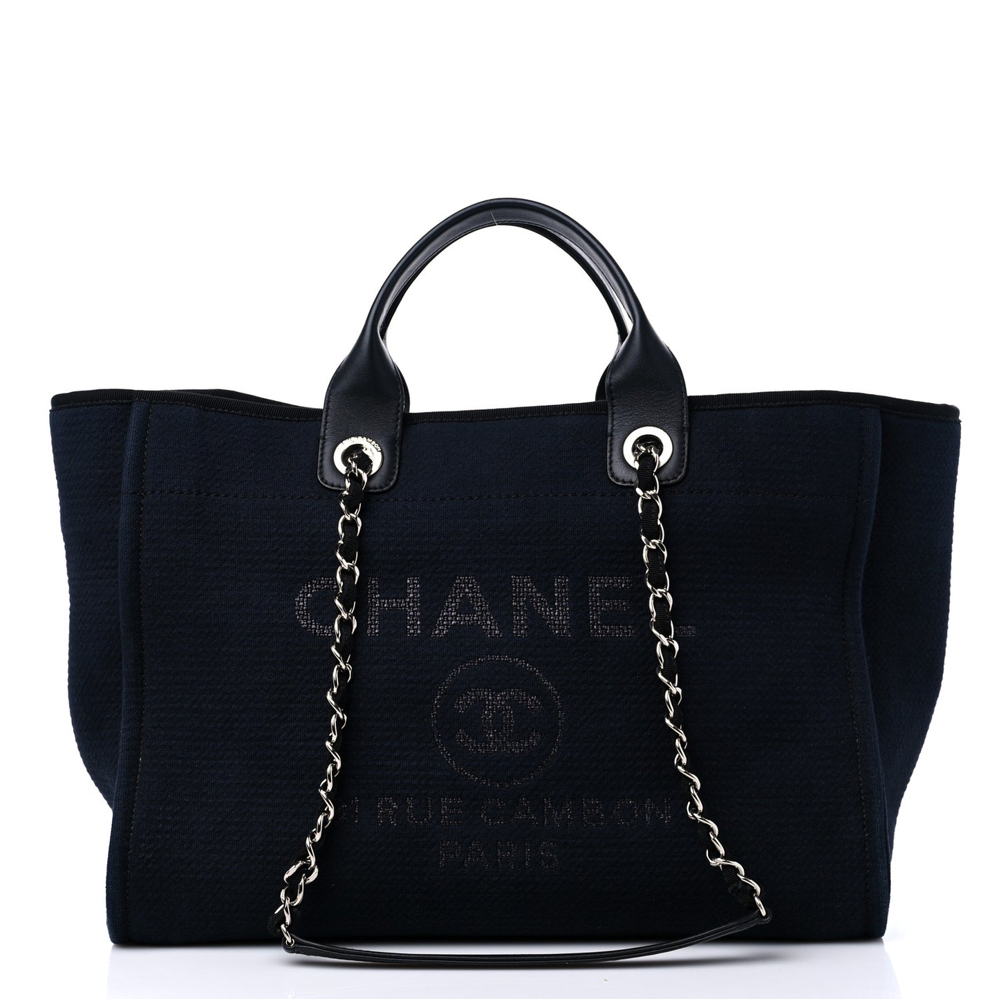 Mixed Fibers Large Deauville Tote Black