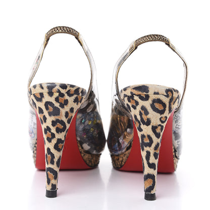 Christian Louboutin PVC Suede Winter Trash 100 Pumps 37 Multi 5 of 12
