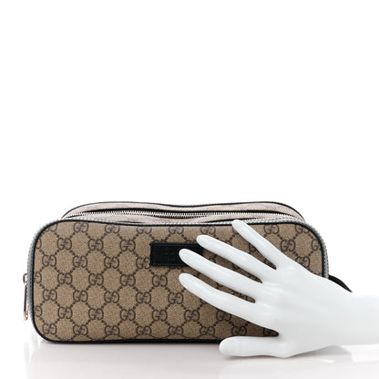 Gucci GG Supreme Monogram Toiletry Case Black 2 of 11