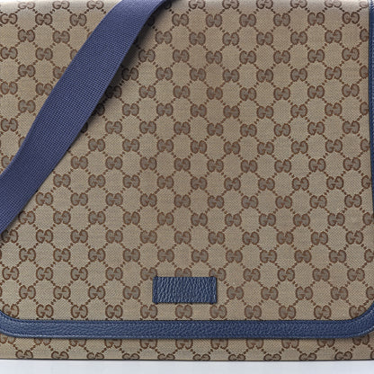 Gucci Monogram Convertible Diaper Bag Blue 9 of 9