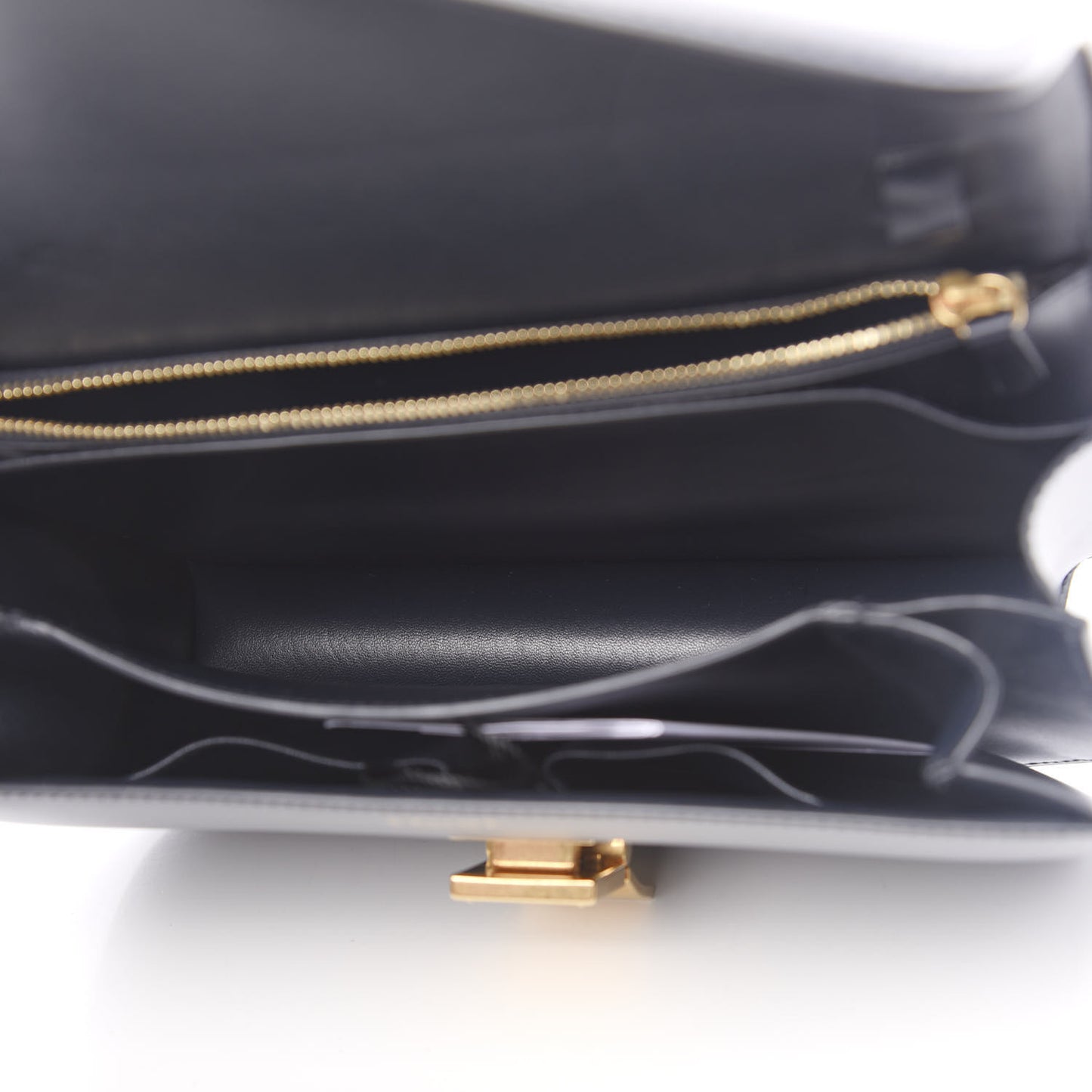 Box Calfskin Medium Classic Box Flap Bag Navy
