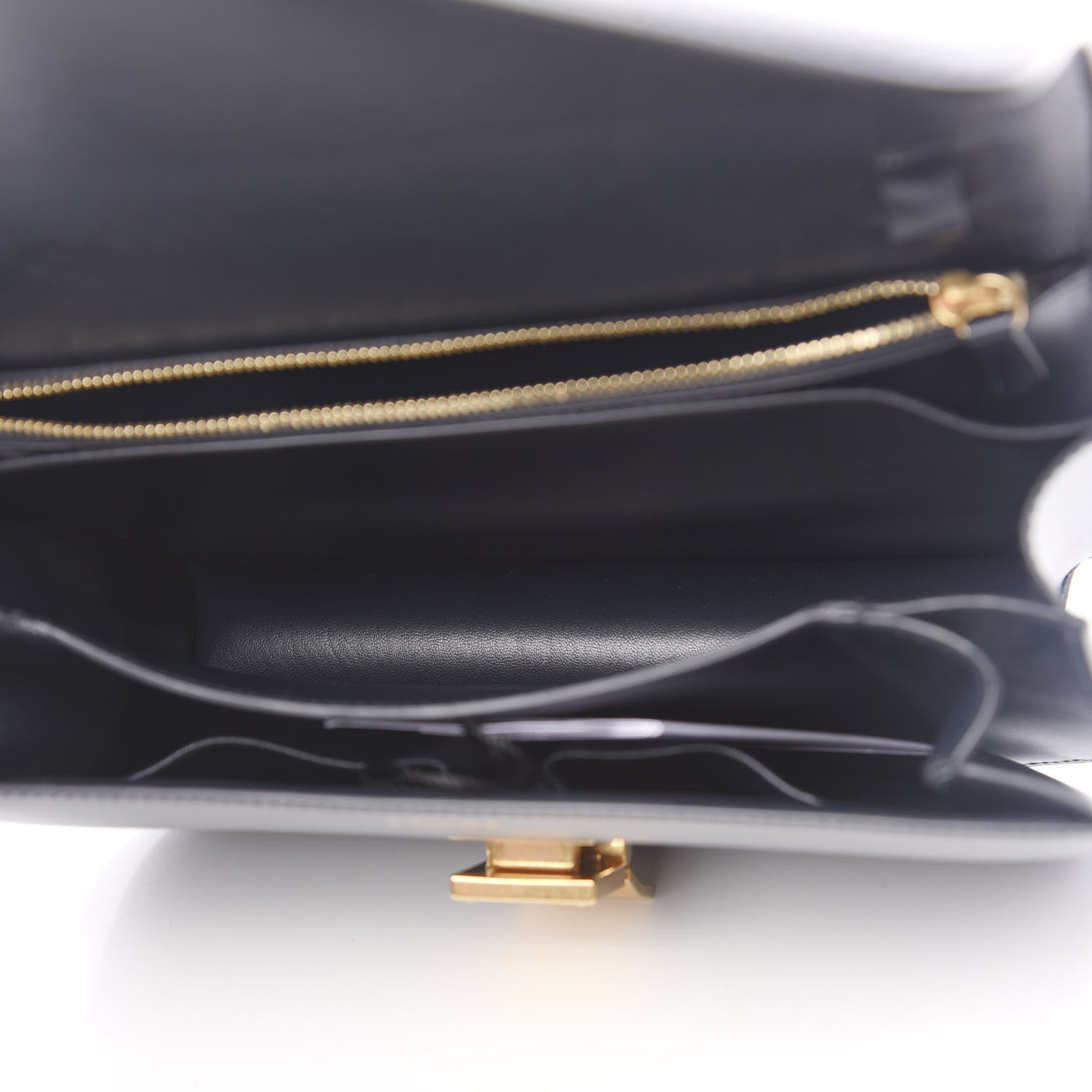 Celine Box Calfskin Medium Classic Box Flap Bag Navy 6 of 13