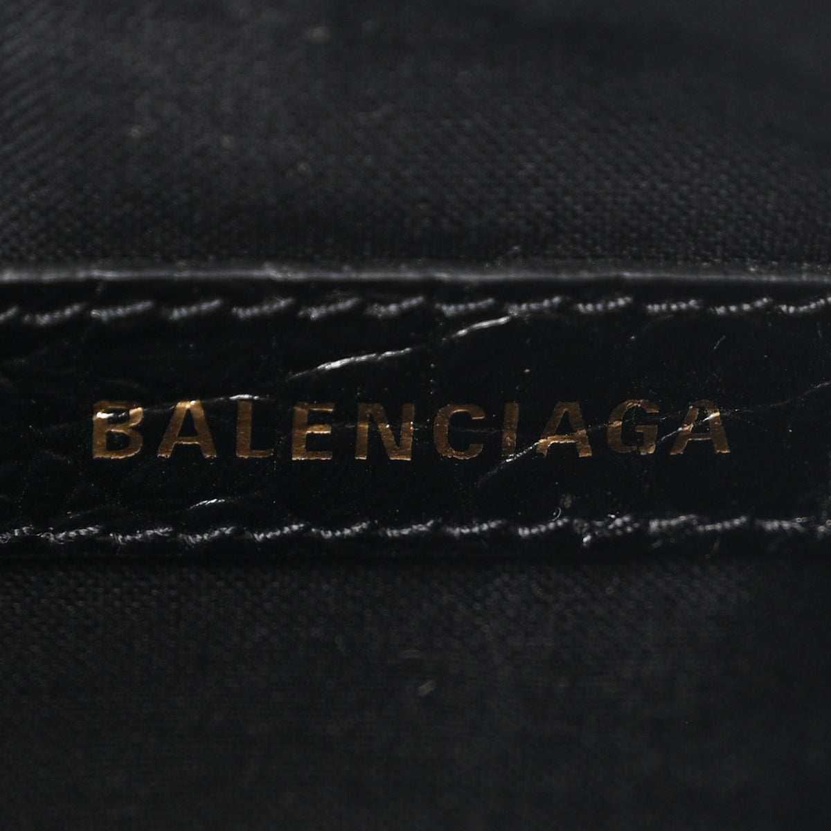 Balenciaga Extra Supple Calfskin Crocodile Embossed Le Cagole Shoulder Bag XS Black 7 of 11