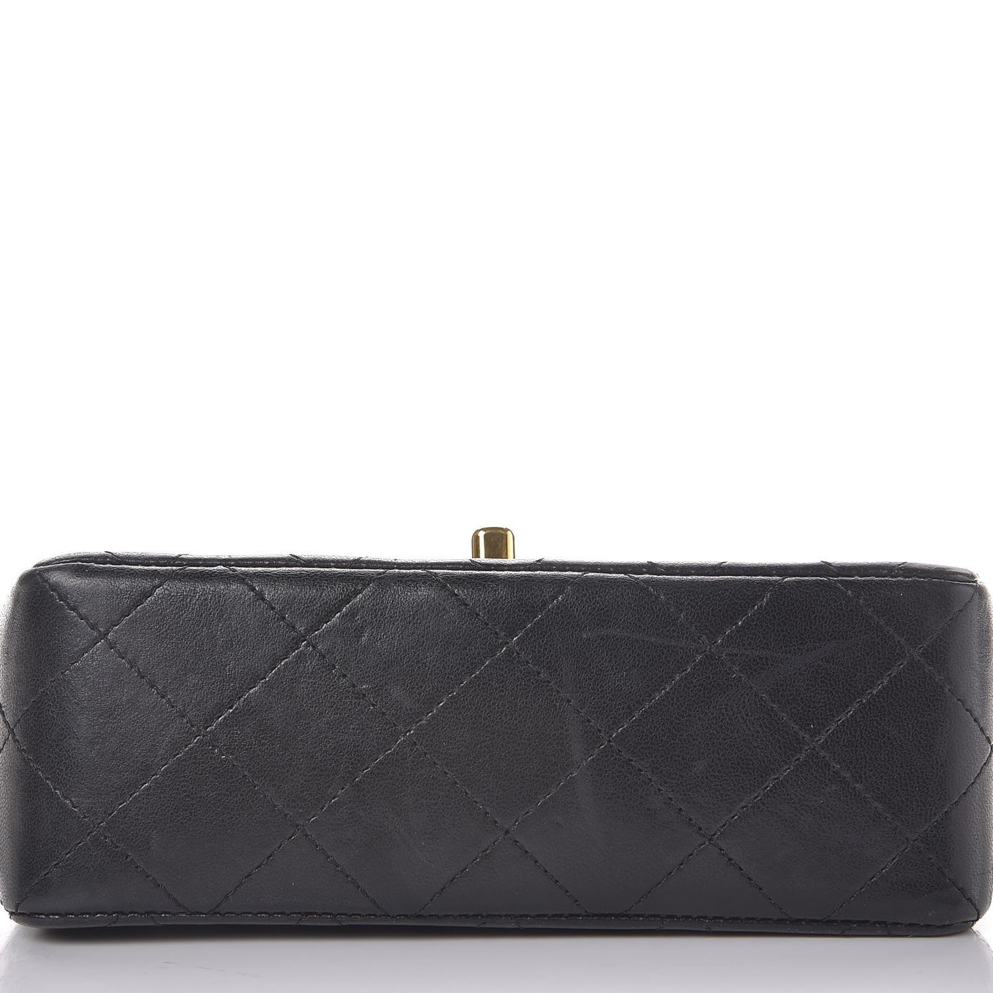 Lambskin Quilted Mini Square Flap Black