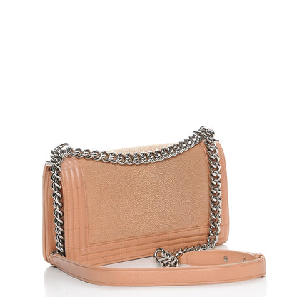Chanel Galuchat Stingray Medium Boy Flap Light Pink 3 of 8