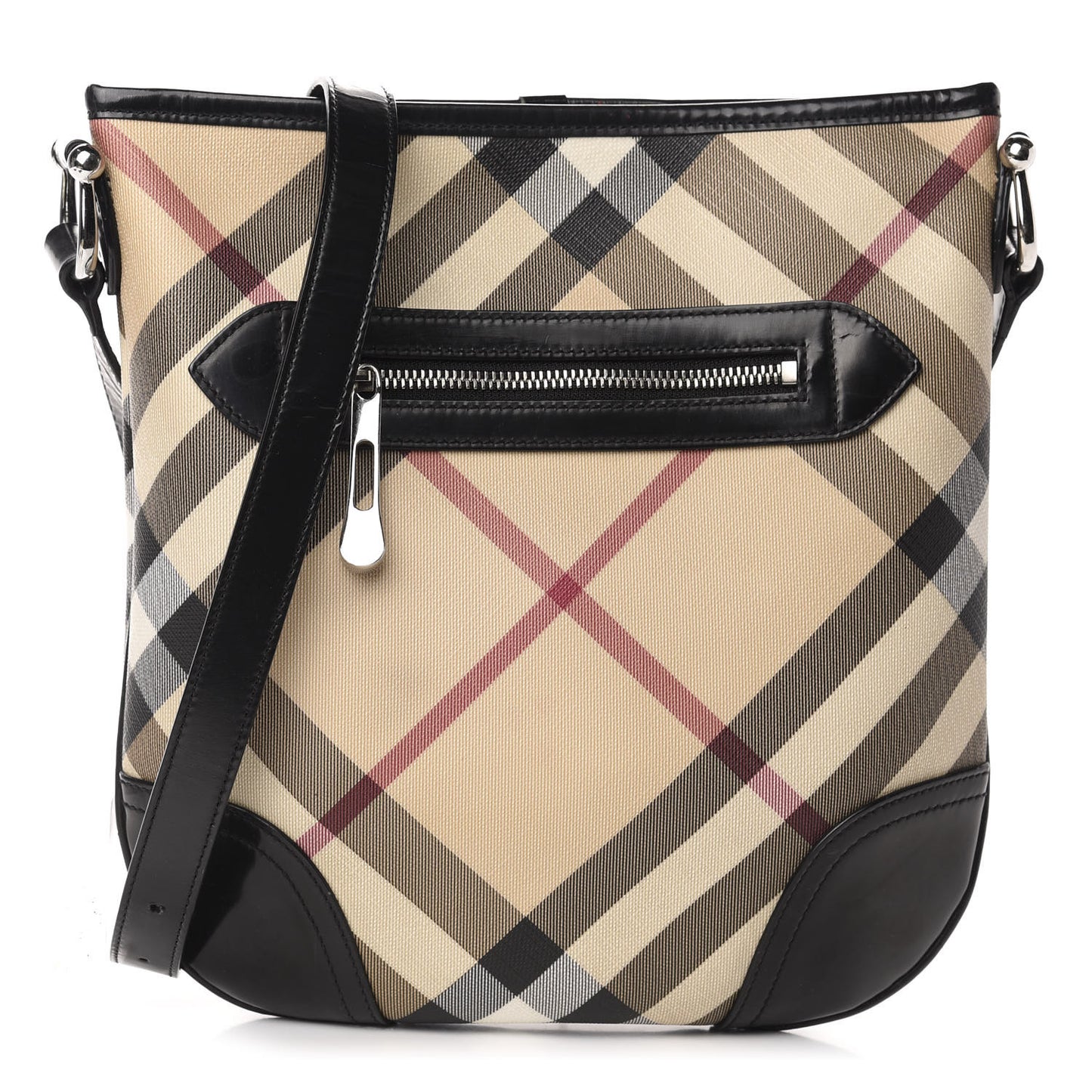 Supernova Check Small Dryden Crossbody Bag Black