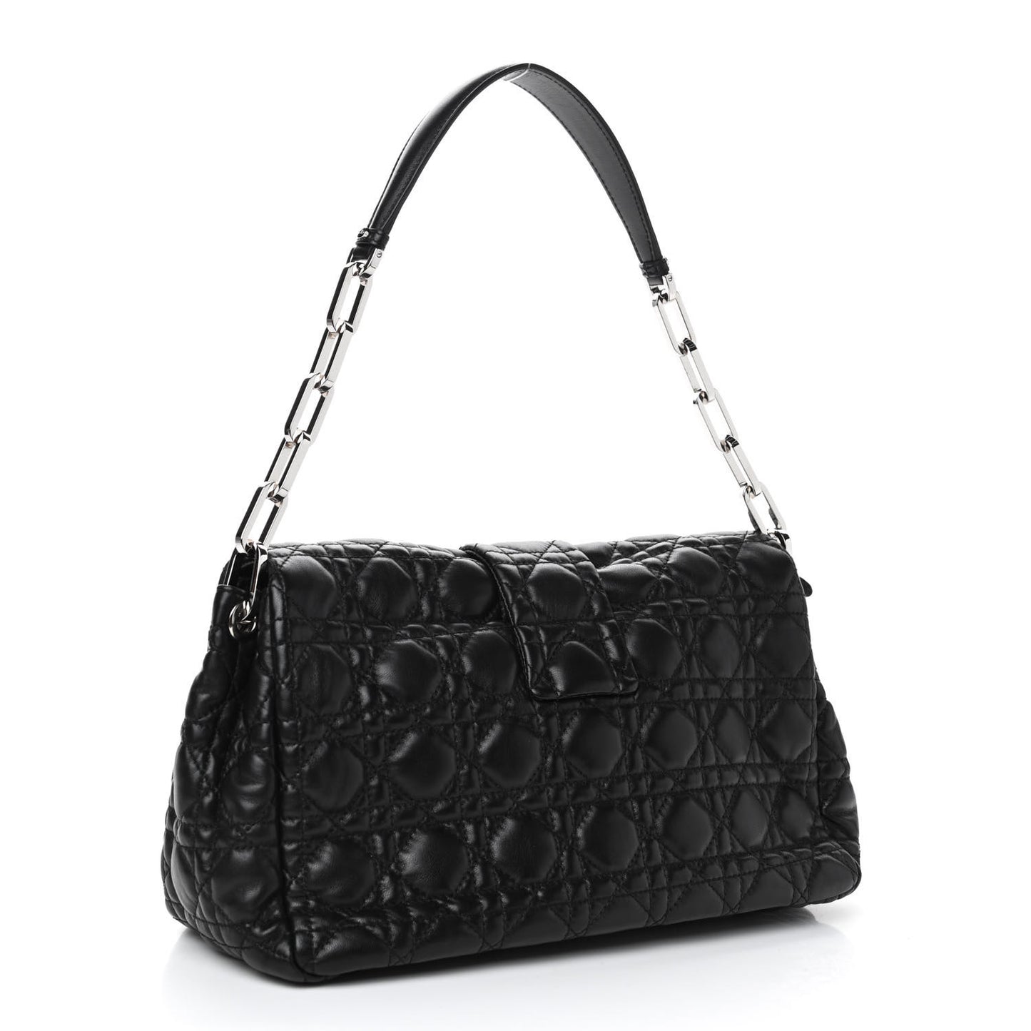 Lambskin Cannage Large Miss Dior Flap Black
