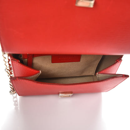 Givenchy Textured Calfskin Mini Pandora Box Chain Crossbody Bag Medium Red 5 of 9