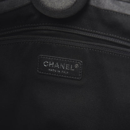 Chanel Canvas Sequin Small Deauville Tote Charcoal 6 of 10