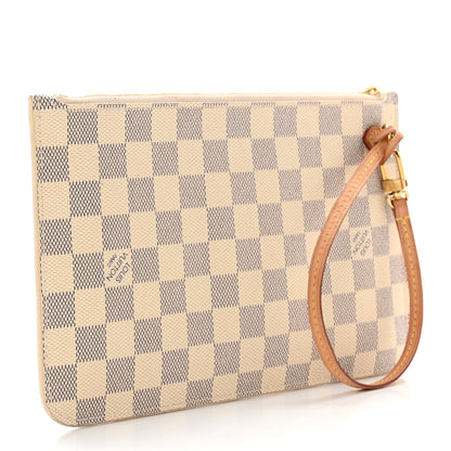 Louis Vuitton Damier Azur Neverfull MM GM Pochette 2 of 5