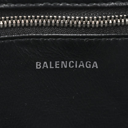 Balenciaga Shiny Day Calfskin Logo XS Triangle Duffle Bleu Roi White 6 of 11