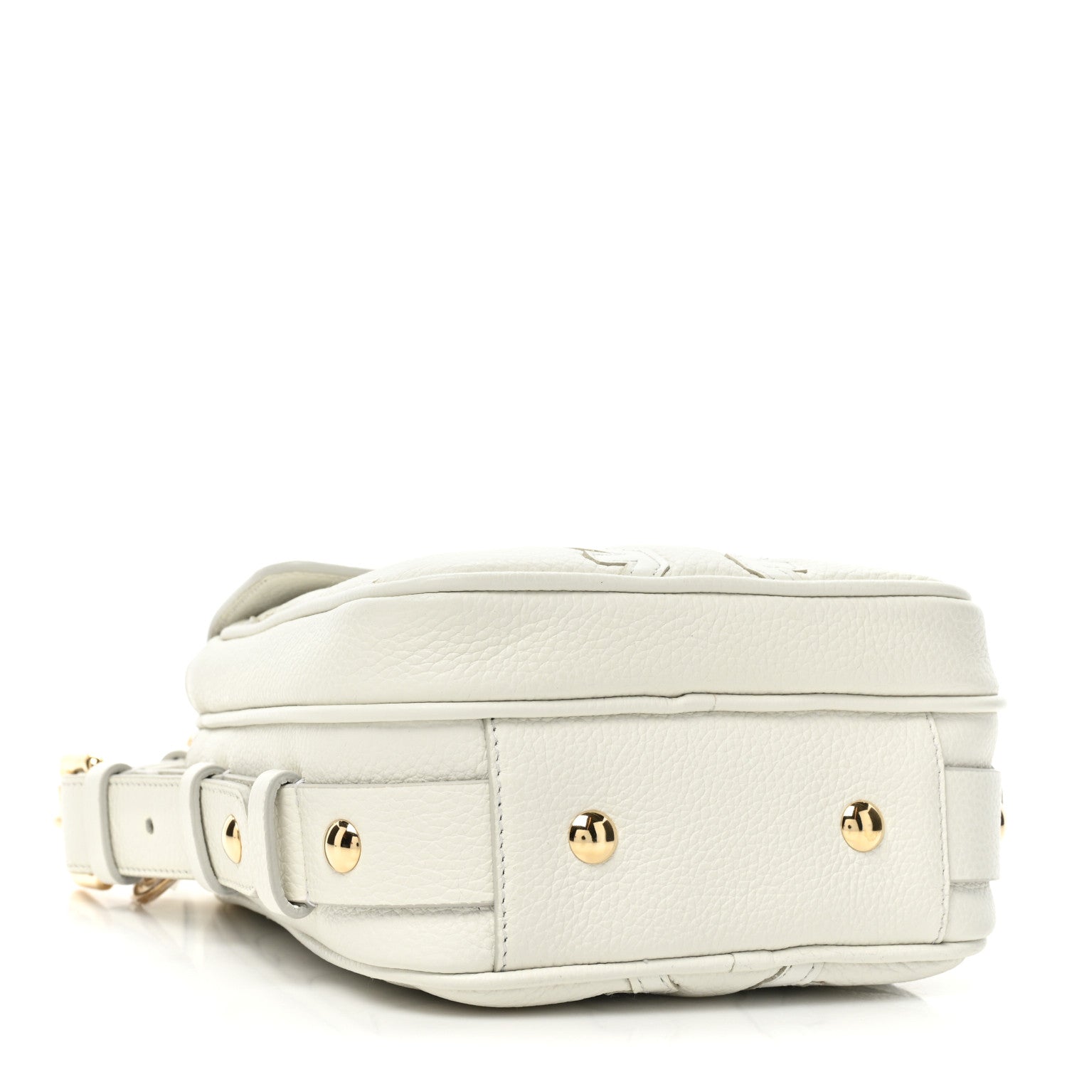 Salvatore Ferragamo Calfskin Gancini Camera Case New White 4 of 11